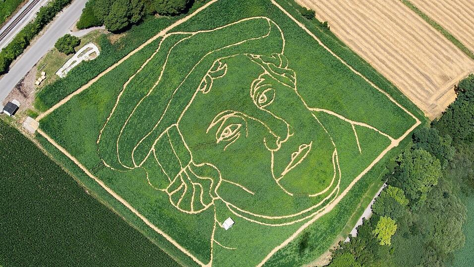 Luther in einem bayerischen Maisfeld - ansonsten ist Bayern &uuml;berwiegend katholisch. (Symbolbild)