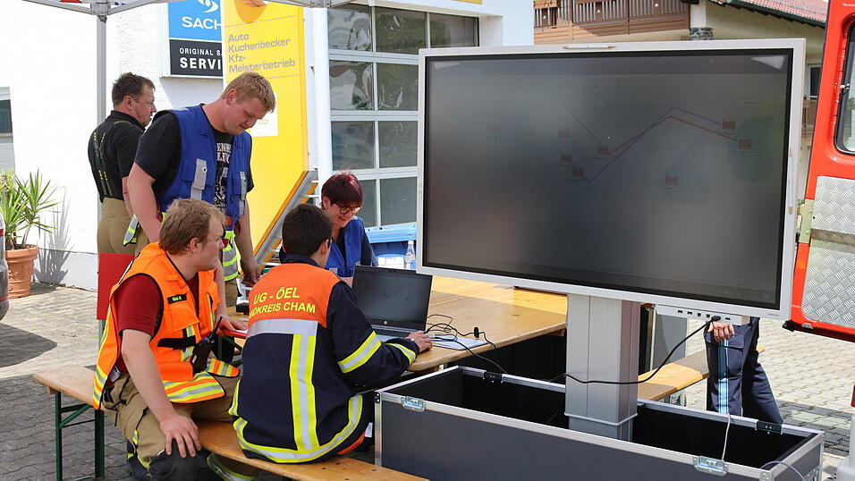 Bei der örtlichen Einsatzleitung laufen alle Fäden zusammen. Bei der örtlichen Einsatzleitung laufen alle Fäden zusammen.
