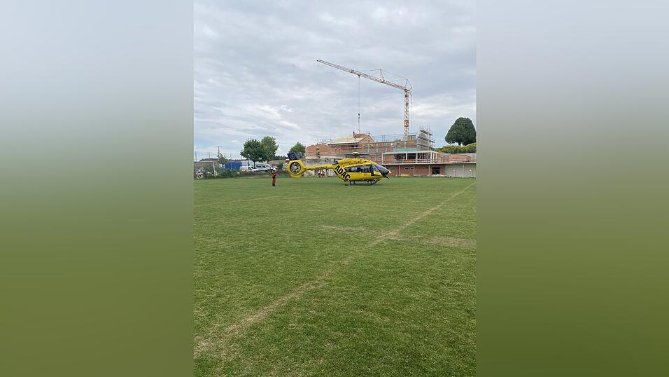 Ein Rettungshubschrauber war vor Ort.