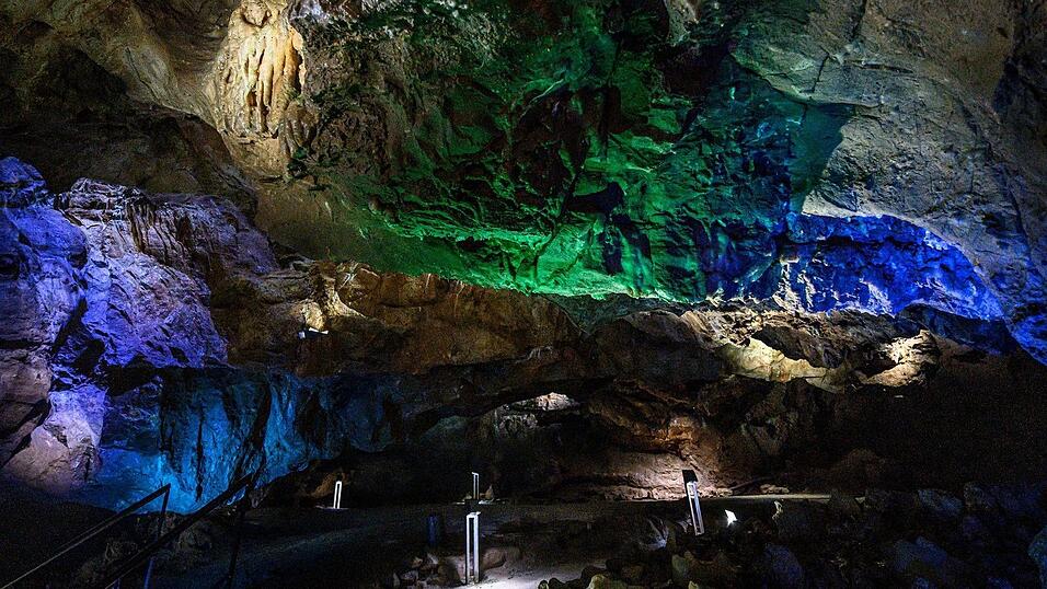 In der Iberger Tropfsteinh&ouml;hle herrschen um die 10 Grad Celsius. (Archivbild)