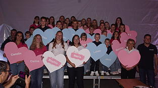 Erinnerungsherzen gab es f&uuml;r die Festkinder, Festdamen sowie f&uuml;r die Festbraut Sophia Ohlschmid, Festmutter Maria Ketterl und Schirmherrin Elisabeth Kerscher.&nbsp;