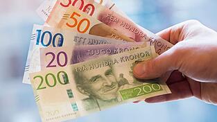 Bargeld - in Schweden seit langem v&ouml;llig out. (Symbolbild)