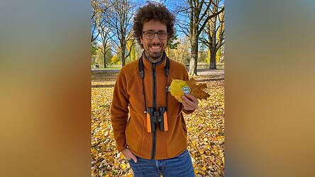 Philipp Herrmann mit dem neuen Abzeichen.