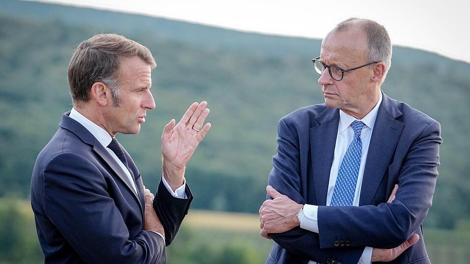Die Chemie zwischen Bundeskanzler Friedrich Merz (r.) und Pr&auml;sident Emmanuel Macron stimmt. Differenzen gibt es trotzdem.