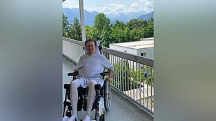 'Nie gehadert': Keck in der Unfallklinik in Murnau.