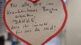 Ein besonders schönes Danke hat die Klinik Bogen diese Woche bekommen