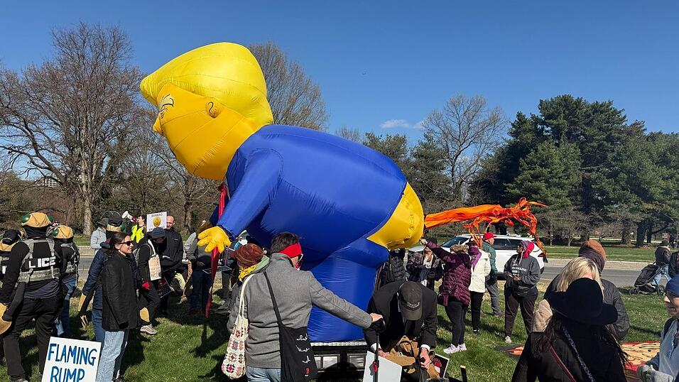 Die Demonstrationen stehen unter dem Motto &laquo;No Kings&raquo;.