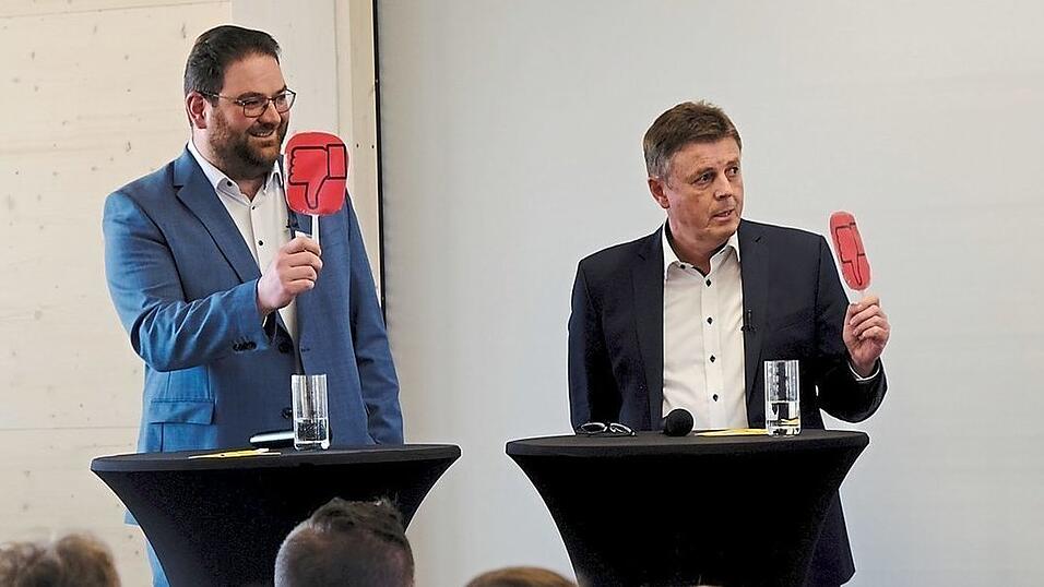 Tobias Beck (FW) und Ewald Seifert (CSU)