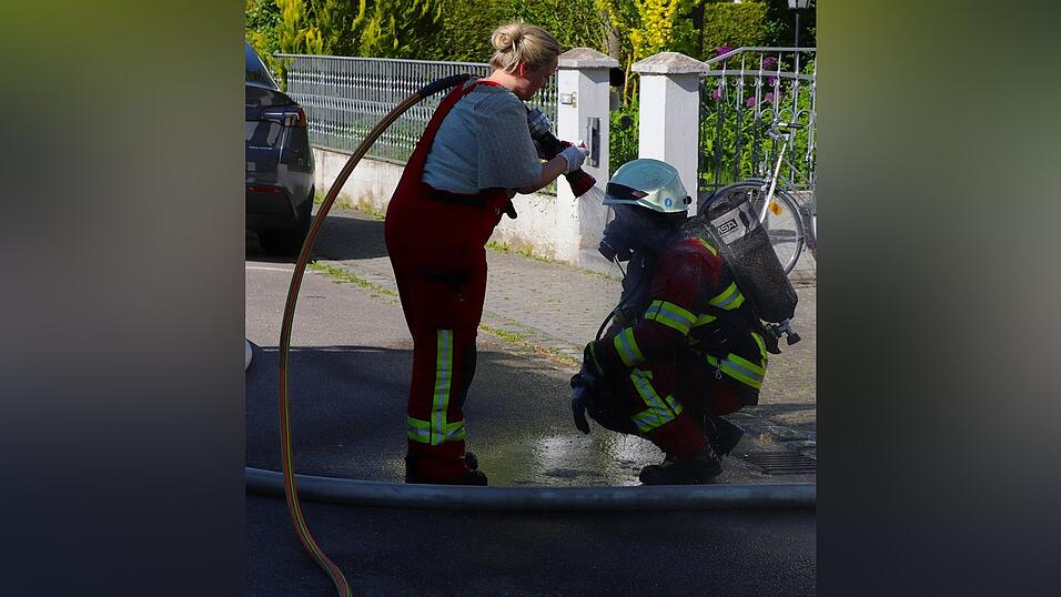 Dekontaminieren nach dem Einsatz.