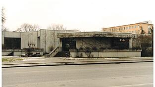 1976 erbaut und l&auml;ngst abgerissen: Die &Auml;mterkantine an der Maximilianstra&szlig;e war ein signifikanter Bau des Brutalismus.