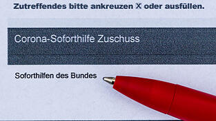 Ein Antrag auf Corona-Soforthilfe