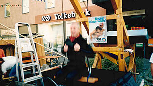 Bergwacht-Boss Fritz Bayer rauschte beim Wasserfall nach unten.