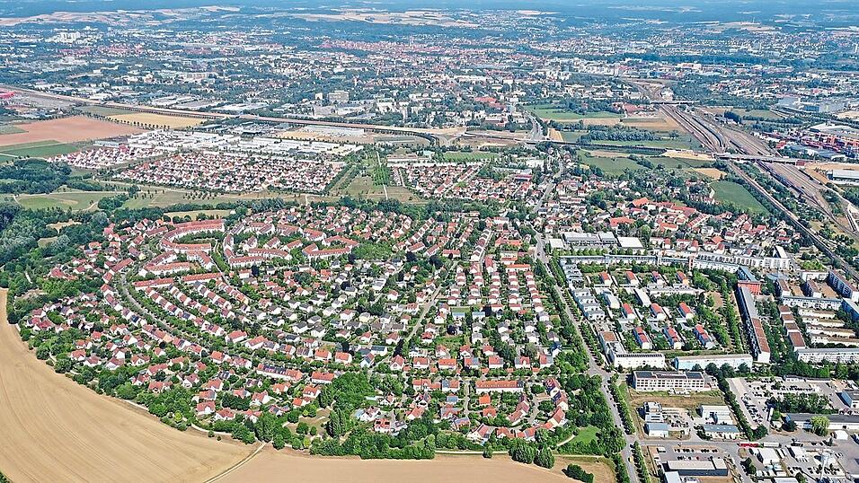 Burgweinting von oben. Burgweinting von oben.