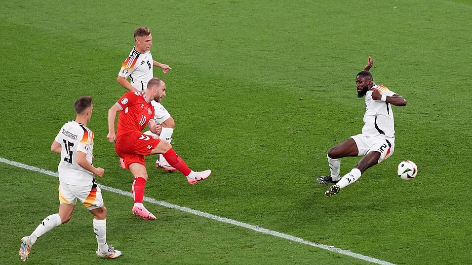Christian Eriksen beim EM-Spiel gegen Deutschland.