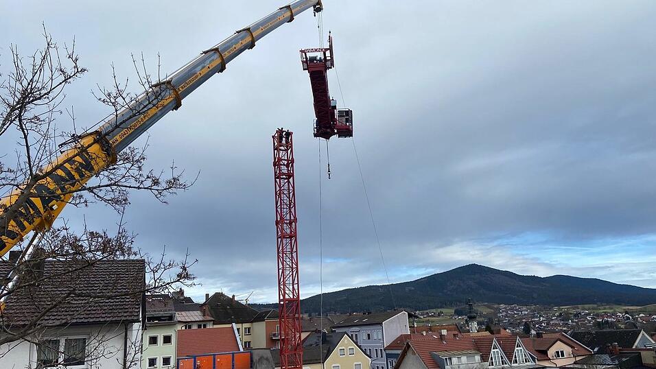 Drehkabine im Anflug