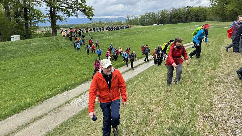 Hoch und runter ging es f&uuml;r die Pilger bei den Isard&auml;mmen am ersten Tag.