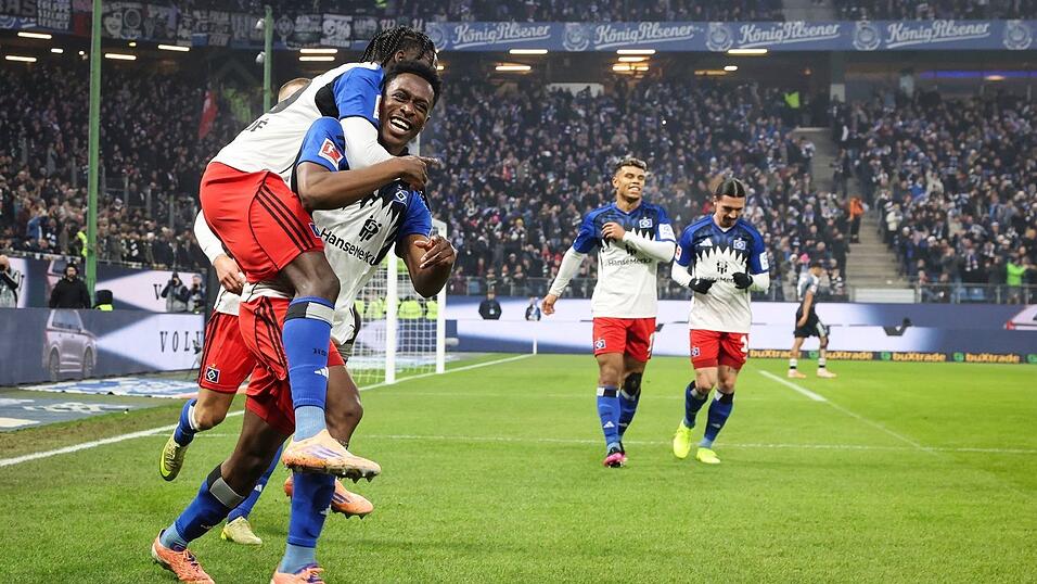 Der HSV ging durch Sambi Lokonga in F&uuml;hrung.