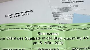 Auch 2026 haben die W&auml;hler bei der Stadtratswahl eine gro&szlig;e Auswahl, um ihre 24 Stimmen zu verteilen. Doch im Vergleich zu 2020 sind es zwei Spalten weniger geworden.