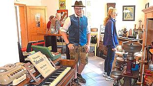 Oldtimerfreund David Ehehalt hat in seinem Museum einen Tag der offenen T&uuml;r angeboten.