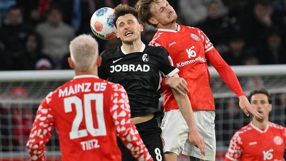 Die Mainzer um Abwehrspieler Posch hatten viele hohe B&auml;lle zu verteidigen.