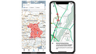 Wenn man sich aktuelle Baustellen anzeigen lässt, erhält man Behördeninfos aus erster Hand. Der Dienst greift direkt auf verkehrsrelevante Daten der staatlichen Stellen in Bayern zu.