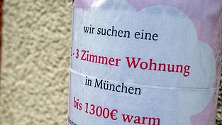 Die hohen Mieten machen vielerorts in Bayern die Wohnungssuche zum Problem - insbesondere ärmere Menschen leiden unter den hohen Mietkosten im Freistaat. (Symbolbild) Die hohen Mieten machen vielerorts in Bayern die Wohnungssuche zum Problem - insbesondere ärmere Menschen leiden unter den hohen Mietkosten im Freistaat. (Symbolbild)
