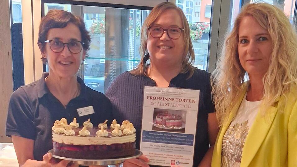 Die Frohsinnstorten erweitern das Sortiment des Cafés.