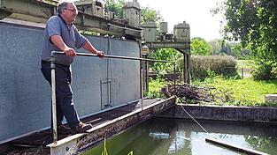 Mühlenbetreiber Karl Molz nutzt die Wasserkraft, um Strom zu erzeugen. Mühlenbetreiber Karl Molz nutzt die Wasserkraft, um Strom zu erzeugen.