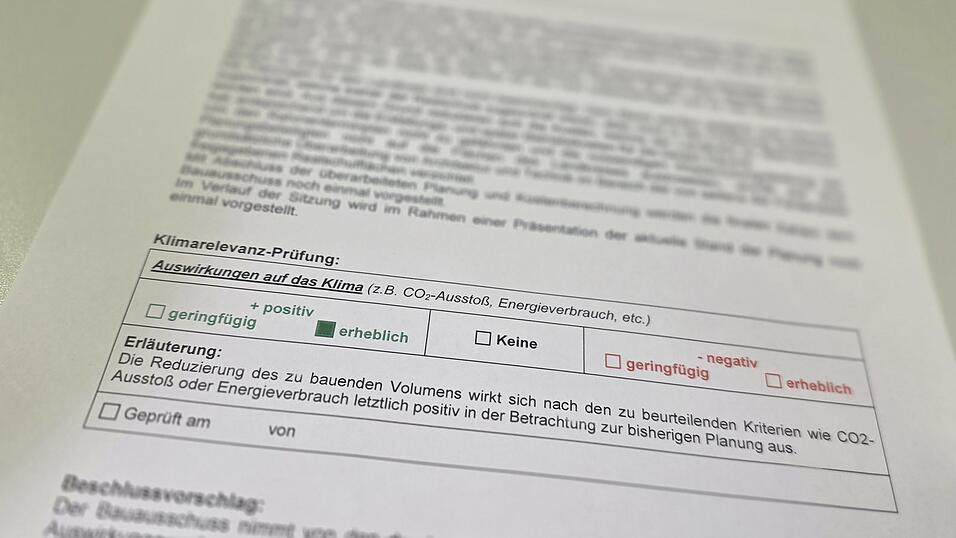 Im Kreistag ist die Klimarelevanzprüfung bereits gängige Praxis. Im Kreistag ist die Klimarelevanzprüfung bereits gängige Praxis.