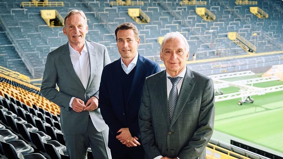 Gemeinsam auf einem Bild dürfte man Hans-Joachim Watzke (l) und Reinhold Lunow (r) derzeit kaum mehr sehen
