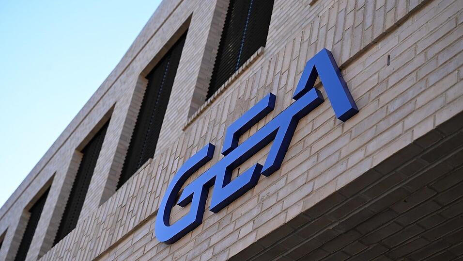 Das Gea-Logo am neuen Firmensitz in D&uuml;sseldorf.