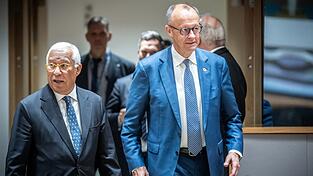 Ant&oacute;nio Costa will in einigen Wochen einen neuen Vorschlag im EU-Haushaltsstreit vorlegen. Er muss damit unter anderem Kanzler Friedrich Merz &uuml;berzeugen. (Archivbild)
