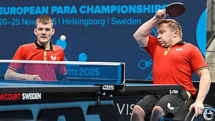 Zusammen mit Valentin Baus gewann Thomas Schmidberger (links) Gold im Doppel.