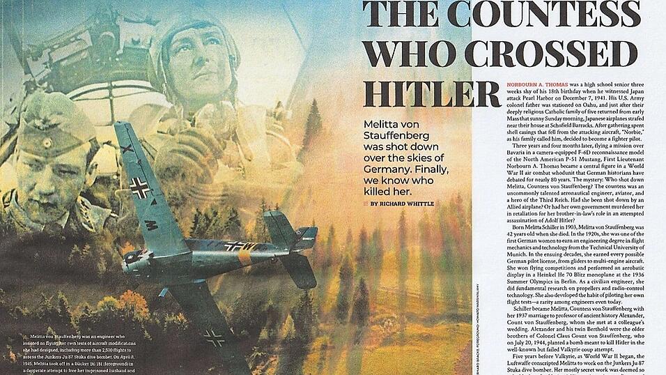 Titelseite des Berichts von Richard Whittle in der Sommerausgabe 2024 des Journals 'Air&Space', S. 39.