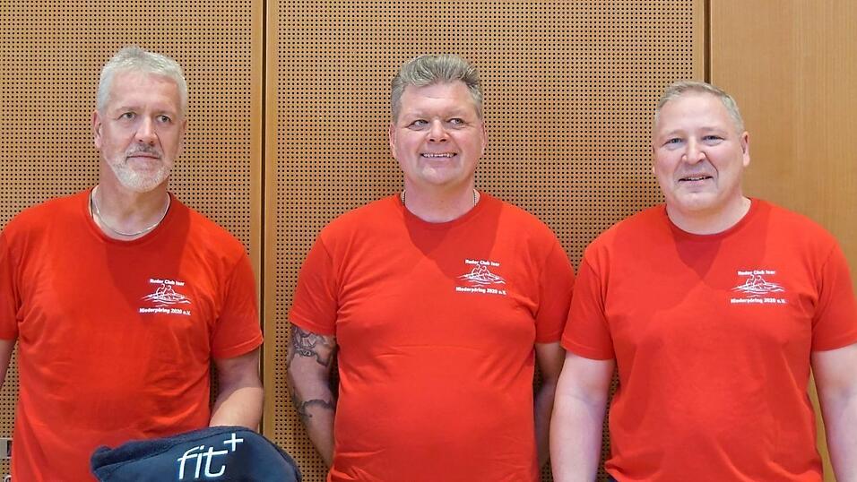 Die Masters vor dem Start: (v.l.) Tino Walther, Christian M&uuml;hlbauer und Matthias L&uuml;ttich.