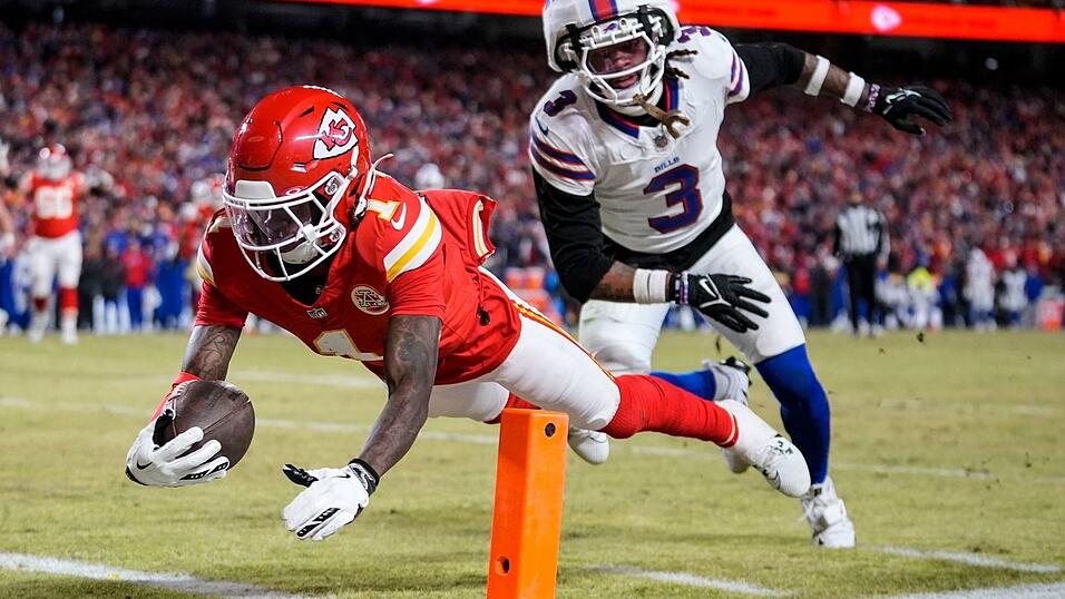 Xavier Worthy erzielte einen spektakulären Touchdown für die Chiefs