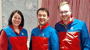 Die neue F&uuml;hrungsspitze der Further Bergwacht: Georg Hofstetter (Mitte) zusammen mit seinen Stellvertretern Andrea Winklm&uuml;ller und neuerdings Julian Schranner.