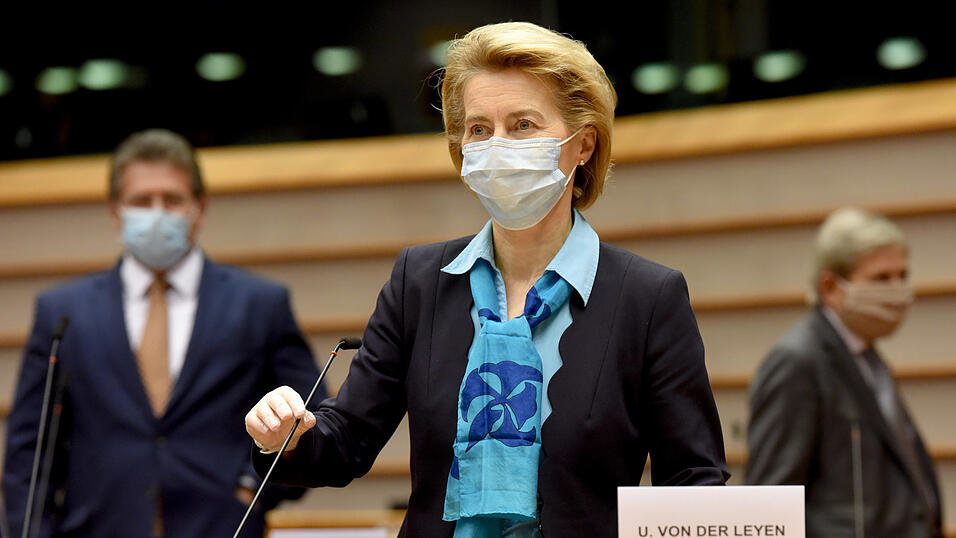 Kommissionspräsidentin Ursula von der Leyen versucht am Mittwoch, die Vorstellungen aller 27 EU-Staaten einen. Kommissionspräsidentin Ursula von der Leyen versucht am Mittwoch, die Vorstellungen aller 27 EU-Staaten einen.