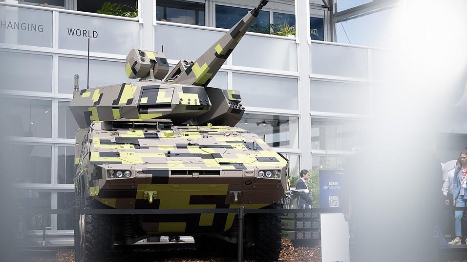 Das Flugabwehrsystem Boxer Skyranger 30 von Rheinmetall.