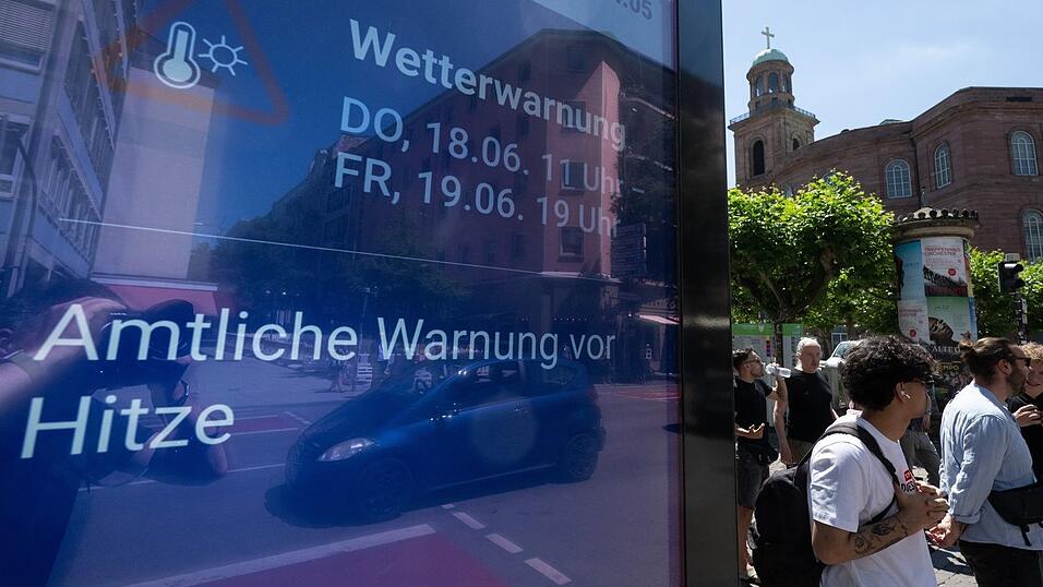 Auch Frankfurt gehört zu den Hitze-Spitzenreitern. Auch Frankfurt gehört zu den Hitze-Spitzenreitern.