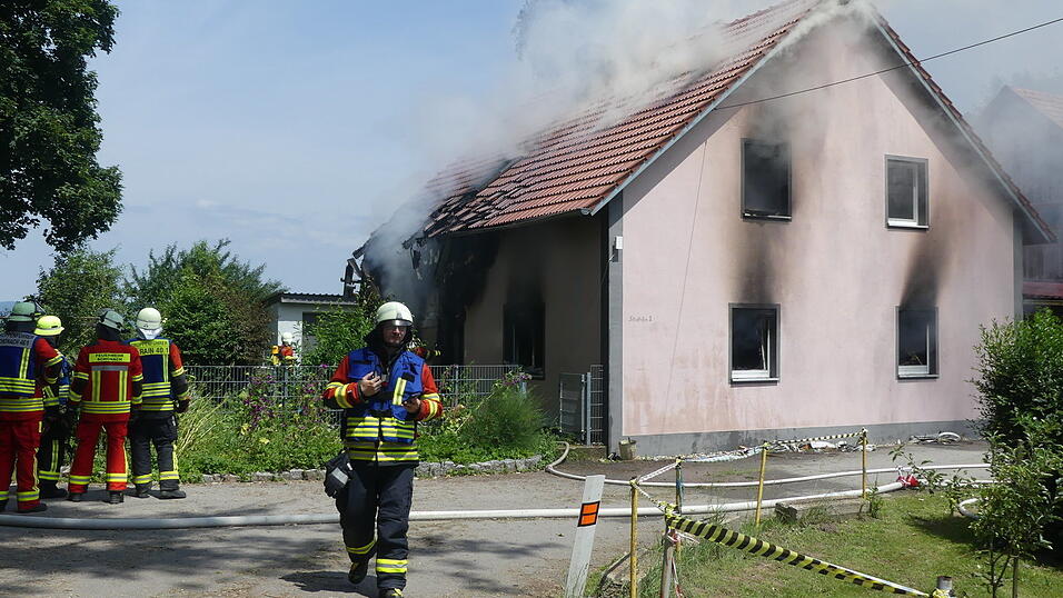 Brand eines Wohnhauses in Mötzing.