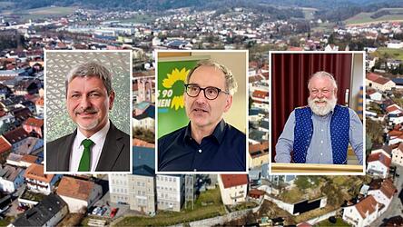 Einen w&auml;hlen die Further am Sonntag an die Spitze ihrer Stadt: die drei B&uuml;rgermeisterkandidaten Sandro Bauer (CSU), Stefan Zeller (B&uuml;ndnis 90/Die Gr&uuml;nen) und G&uuml;nter Stelzer (Christlich Freie W&auml;hlervereinigung, von links).