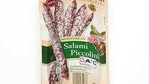 Das Produkt 'Salami Piccolini Mediterran' wurde vom Hersteller zurückgerufen. Das Produkt 'Salami Piccolini Mediterran' wurde vom Hersteller zurückgerufen.