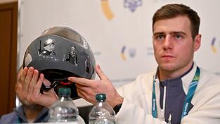 Der bei Olympia wegen seines Skeleton-Helmes ausgeschlossene Ukrainer Wladislaw Heraskewytsch ruft zu aktivem Protest bei den Paralympics auf. (Archivbild) Der bei Olympia wegen seines Skeleton-Helmes ausgeschlossene Ukrainer Wladislaw Heraskewytsch ruft zu aktivem Protest bei den Paralympics auf. (Archivbild)