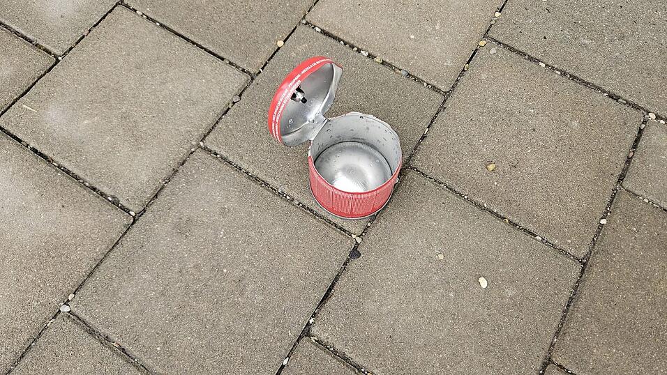 Die aufgeschnittene Kartusche.&nbsp;