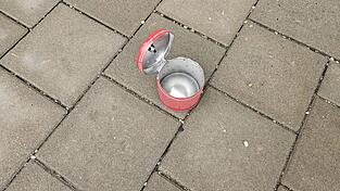 Die aufgeschnittene Kartusche.&nbsp;