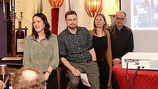 F&uuml;hrungsspitze der Gr&uuml;nen-Liste: Marina Schmid, Simon L&ouml;ffelmann, Julia Bertsch und Stefan Zeller (von links).