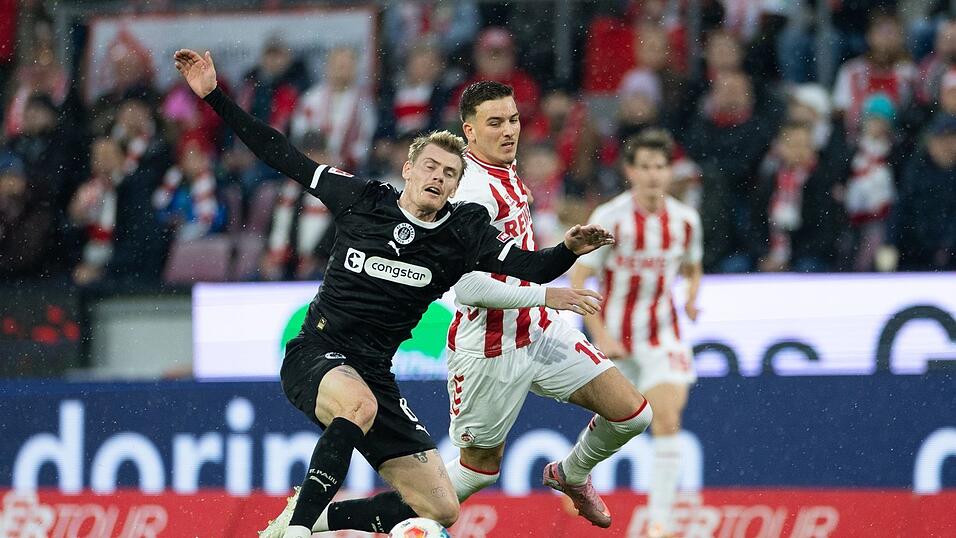 Kölns Said El Mala (r) hatte die erste gute Chance der Partie.