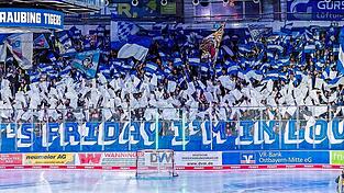 Die Fans, die vor dem 2:0 gegen Iserlohn für eine tolle Choreo sorgten, lieben derzeit nicht nur den Freitag, sondern auch ihr Team.