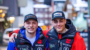 Einst vom DSV aussortiert, starten sie nun bei der WM in Saalbach-Hinterglemm: Jonas Stockinger (links) und Anton Grammel.
